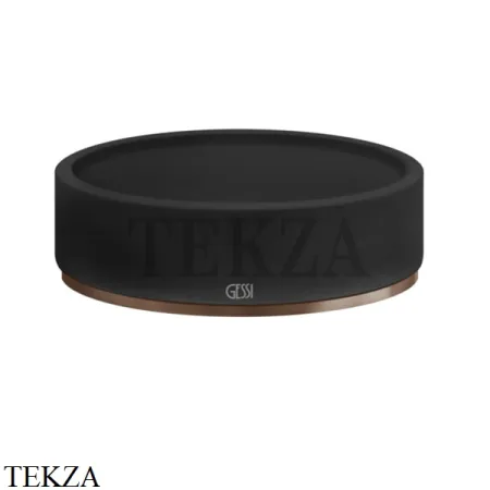 Gessi 316 ACCESSORIES Мыльница настольная, композит черный 54726-708, Copper Brushed