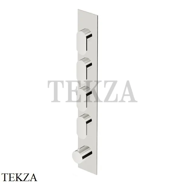 Zucchetti Octo Термостат для душа на 4 потока, внешняя часть ZOC662.C8, nickel глянец