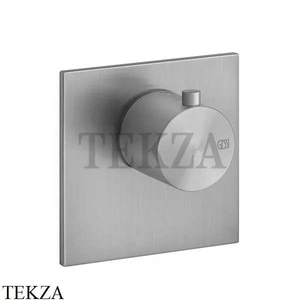 Gessi 316 WELLNESS Термостатический смеситель, внешняя часть 54554-239, Steel Brushed