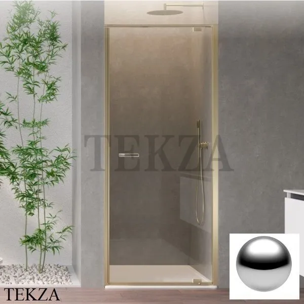 Duka natura 4000 Дверь в нишу распашная 70, перекладина, крепеж справа, AR-DTNR700SHLA10, серебро глянец