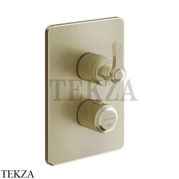 Gessi VENTI20 Термостат для душа, 1 поток, внешняя часть 65133-727, Brushed Brass