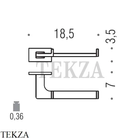 Colombo Look Держатель для туалетной бумаги без крышки B1608.CR, хром глянец
