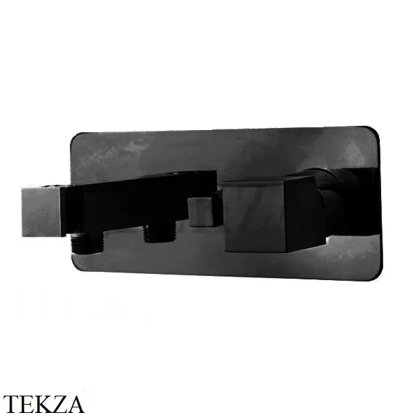 Bossini AKI Смеситель для душа 2 потока с держателем, комплект Z005363.073, черный матовый