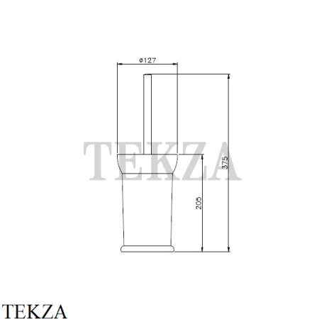 Nicolazzi CLASSICI Напольный туалетный ершик 1491OS, Brushed brass