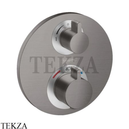 Hansgrohe Ecostat S Термостат, 2 выхода, внешняя часть 15758340, черный хром