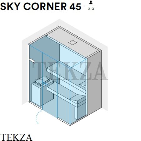 Effegibi SKY CORNER 45 Сауна домашняя финская или BIO SA55400023