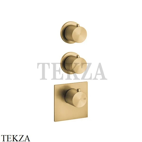 Gessi 316 WELLNESS Термостат 2 потока, внешняя часть 54504-727, Brushed Brass