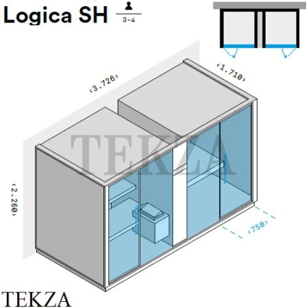 Effegibi LOGICA SH Комплекс сауна-хаммам пристенный LO40010001