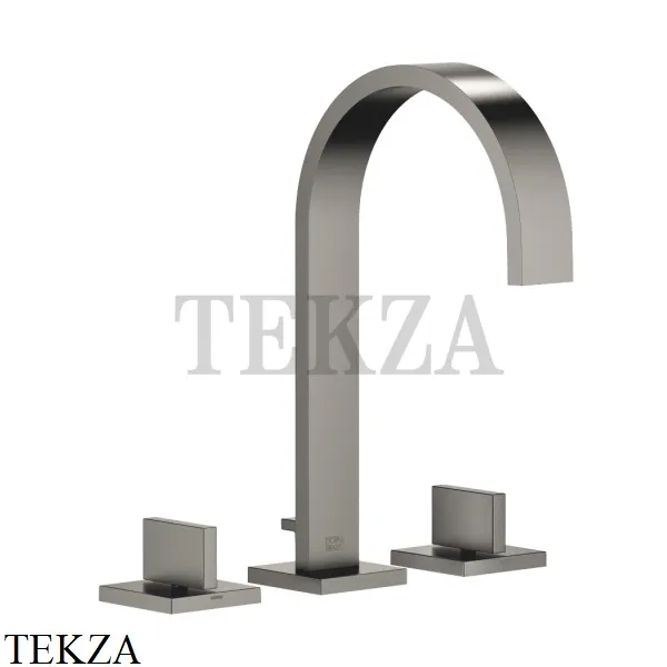 Dornbracht MEM Смеситель для умывальника низкий, с донным клапаном 20713782-99, Dark Platinum matt