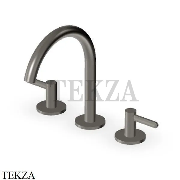 Zucchetti Isy22 Смеситель для раковины средний, без гарнитура ZIS3340.C51, brushed metal black