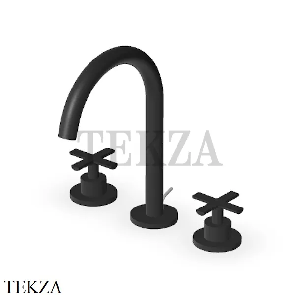 Zucchetti Gill Смеситель для раковины с донным клапаном ZGL5518.N1, черный goffrato