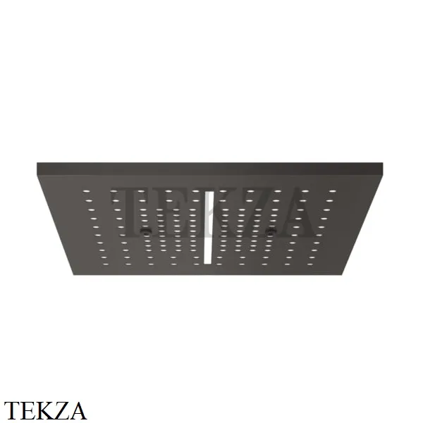 Gessi AFILO Верхняя накладная панель, 3 функции хромотерапия 57004-707, Black Metal Brushed