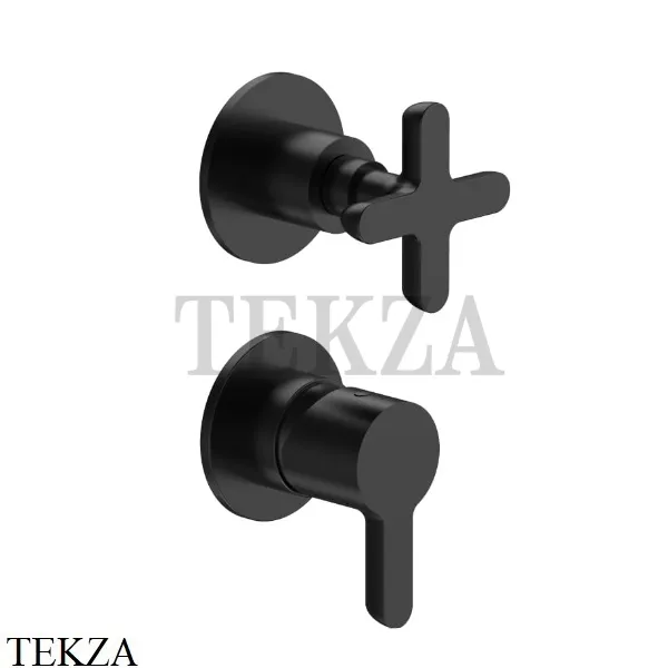 Fantini Icona Classic Смеситель для душа 3 потока, внешняя часть 5313R487B, Черный матовый