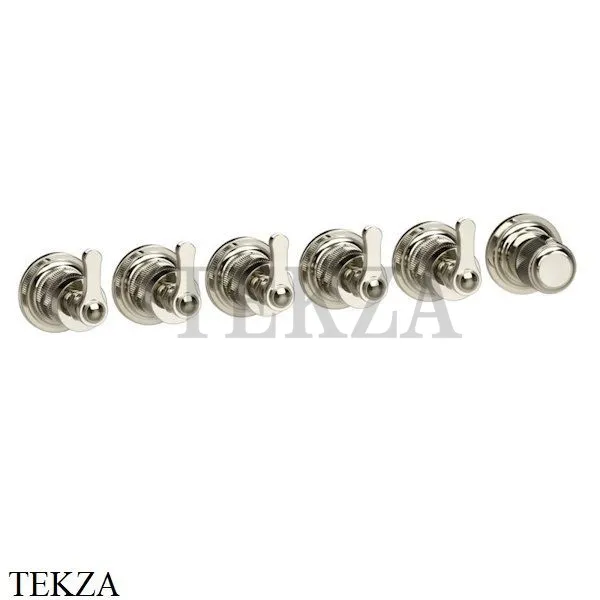 Gessi VENTI20 Термостат для душа, 5 потоков, внешняя часть 65340-720, Nickel PVD