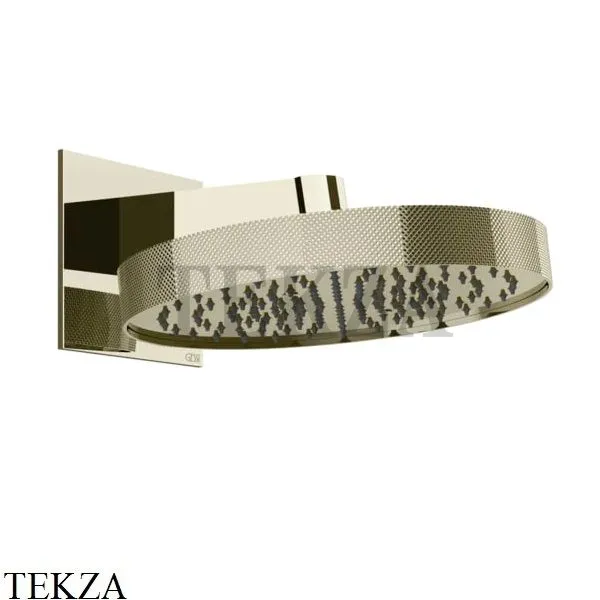 Gessi Inverso Diamantato Верхняя лейка с кронштейном D30 см 63449-720, Nickel PVD