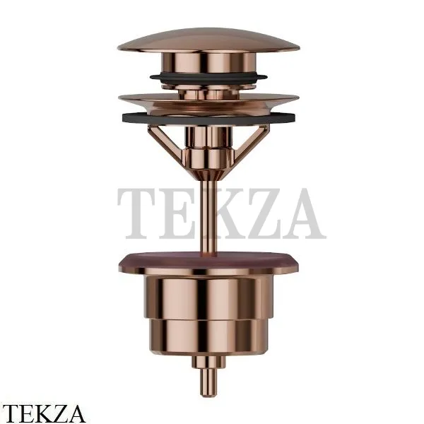 Newform Донный клапан для раковины нажимной clic-clac 230.58.061, PVD Copper Bronze