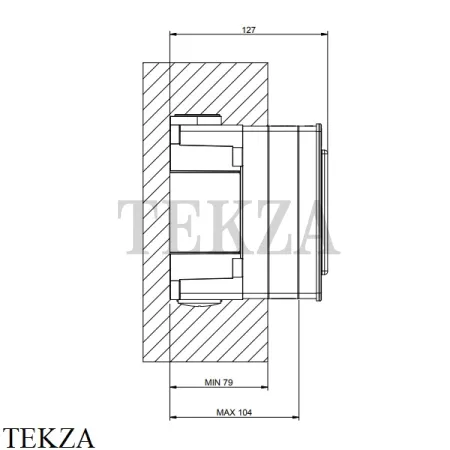 Gessi Встраиваемая часть 63001-031 для термостатического смесителя с кнопками на 1, 2, 3 выхода