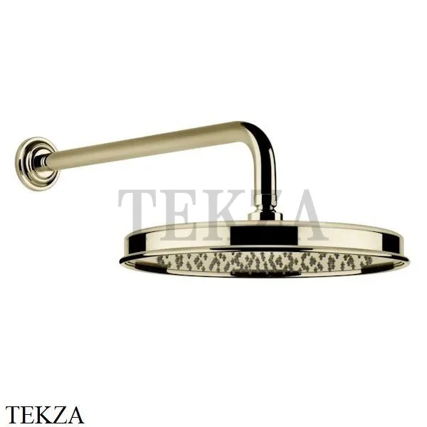Gessi VENTI20 Верхний душ 300 с настенным креплением 65149-710, Brass PVD