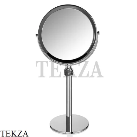 Decor Walther ROCKS Настольное косметическое зеркало 1х-5х, Swarovski® 0934120, золото глянец
