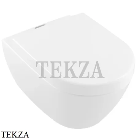 Villeroy & Boch SUBWAY 2.0 Унитаз подвесной без ободка, ViFresh 5614A1R1, сиденье микролифт, белый глянец, ceramicplus