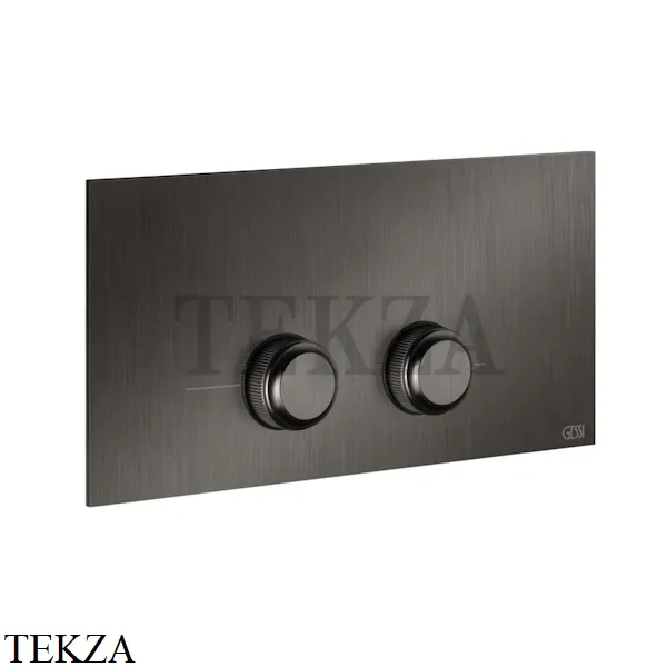 Gessi VENTI20 Клавиша смыва для инсталляции Viega Prevista 54661-707, Black Metal Brushed