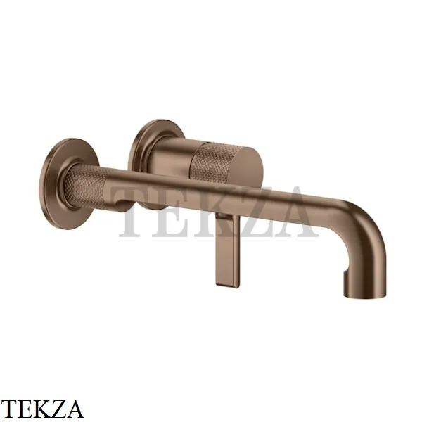 Gessi INCISO Смеситель для раковины с длинным изливом, внешняя часть 58089-708, Copper Brushed