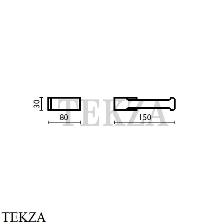 Bagno & Associati Altissima Держатель туалетной бумаги без крышки AT 235 51, хром глянец