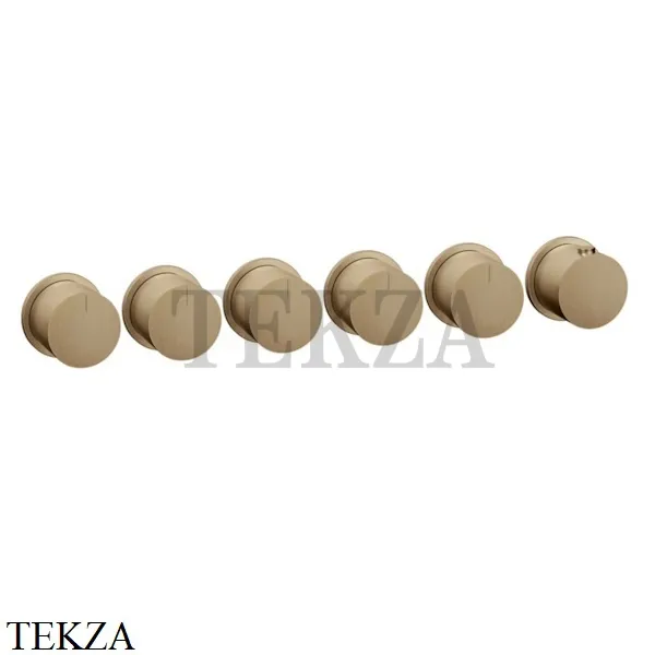 Gessi Habito Bath-shower Термостат на 5 потоков, внешняя часть 63440-726, Warm Bronze Br