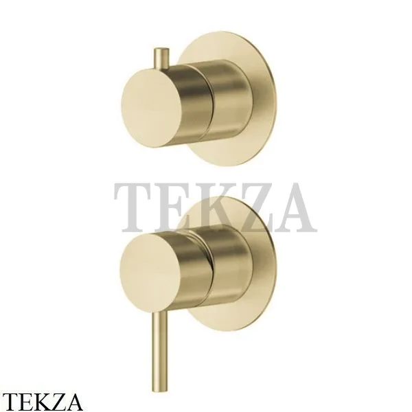 Newform X-Steel 316 Смеситель для душа 2 потока, внешняя часть, 69665EX.59.098, PVD Brushed pale gold