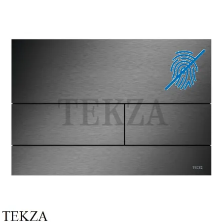 TECE Square II Панель смыва для унитаза без отпечатков 9240846, черный хром сатин