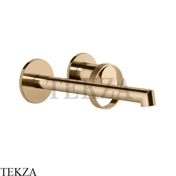 Gessi ANELLO Смеситель для раковины, с длинным изливом, внешняя часть 63383-735, Warm Bronze PVD