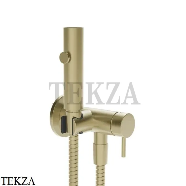 Gessi Гигиенический душ со смесителем, выводом воды и держателем 45131-727, Brass Br. PVD