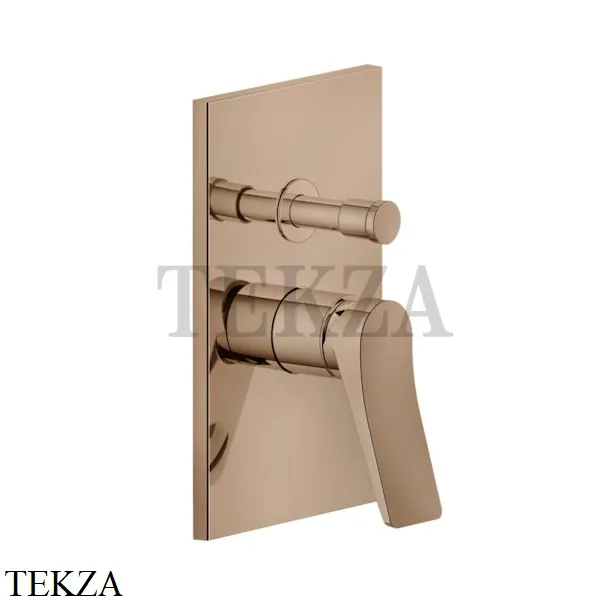 Gessi RILIEVO Смеситель для душа на 2 потока, внешняя часть 59079-030, Copper глянец