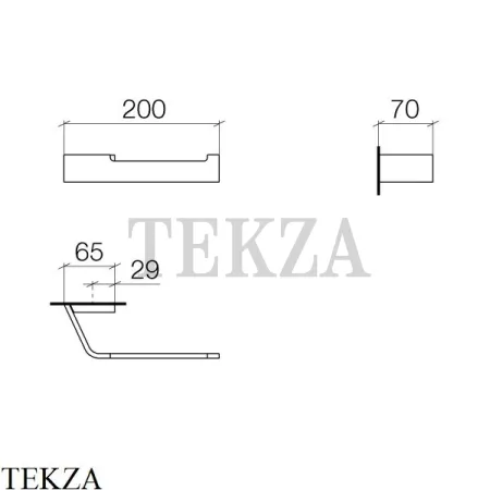 Dornbracht CL.1 Держатель туалетной бумаги без крышки 83500705-99, Dark Platinum matt