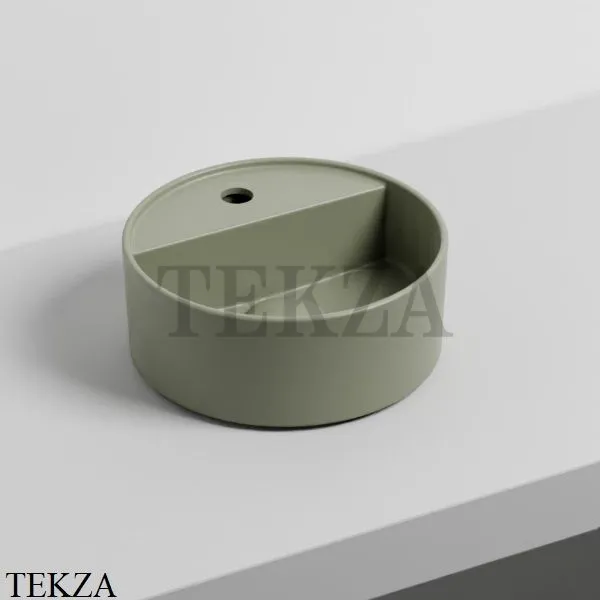 Cielo Theo Mini Round Раковина накладная с 1 отв. и без отв., без перелива LPLATFG AG, Agave