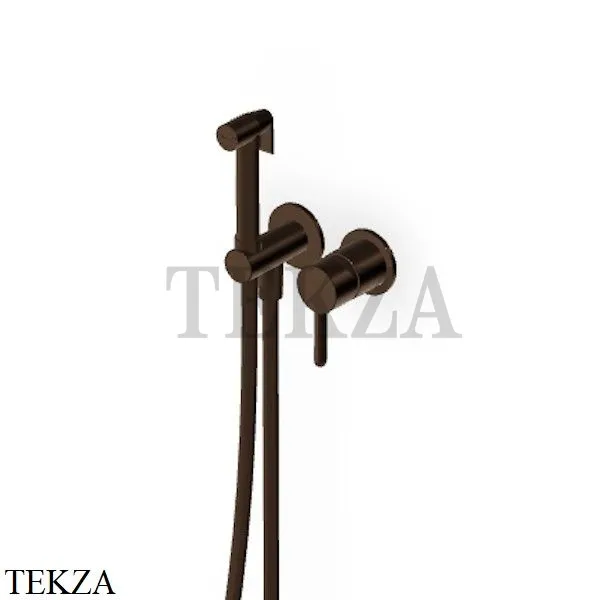 Zucchetti Isy22 Гигиенический душ с отдельным смесителем ZIS417.P21, brushed chocolate PVD