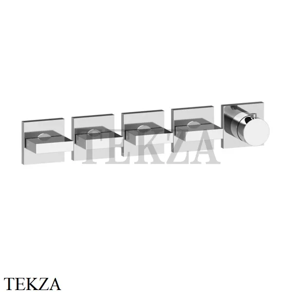 Gessi Rettangolo shower Термостат на 4 потока, внешняя часть 44338-031, хром глянец