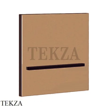Gessi CASCATA Каскадный излив настенный плоский 20295-726, Warm Bronze Br.