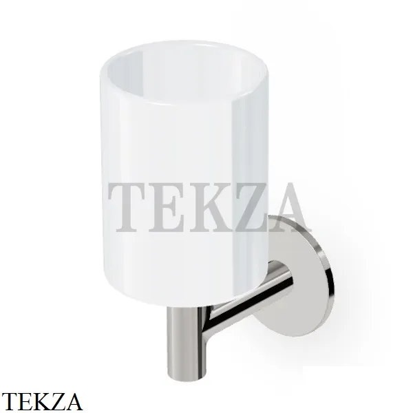 Zucchetti PAN Стакан настенный, керамика ZAC613.C8, nickel глянец