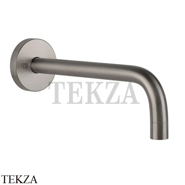 Gessi Emporio Via Tortona Излив для раковины длинный 23 см 38783-149, Finox Brushed Nickel