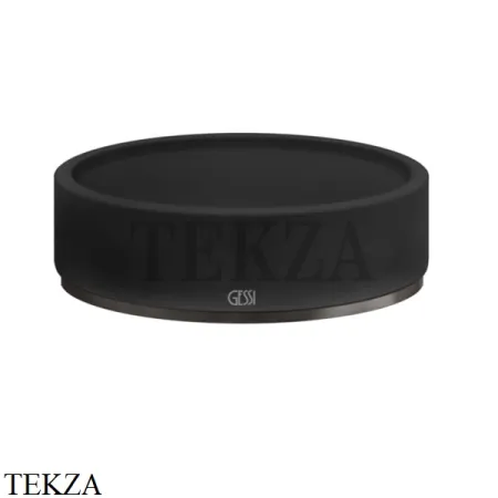 Gessi 316 ACCESSORIES Мыльница настольная, композит черный 54726-707, Black Metal Brushed