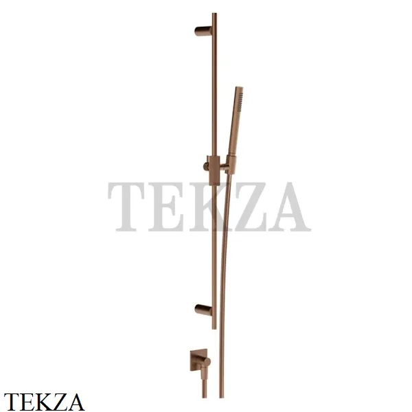 Gessi Inverso RIGATO Душевой комплект с гарнитуром и выводом 73541-708, Copper Brushed