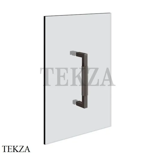 Gessi Shower G Rigato Ручка-держатель на стекло 20 см 67521-707, Black Metal Br. PVD