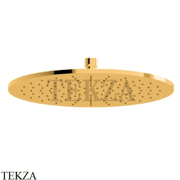 Newform Верхняя круглая лейка D300, без кронштейна 26534.61.020, PVD Glossy gold