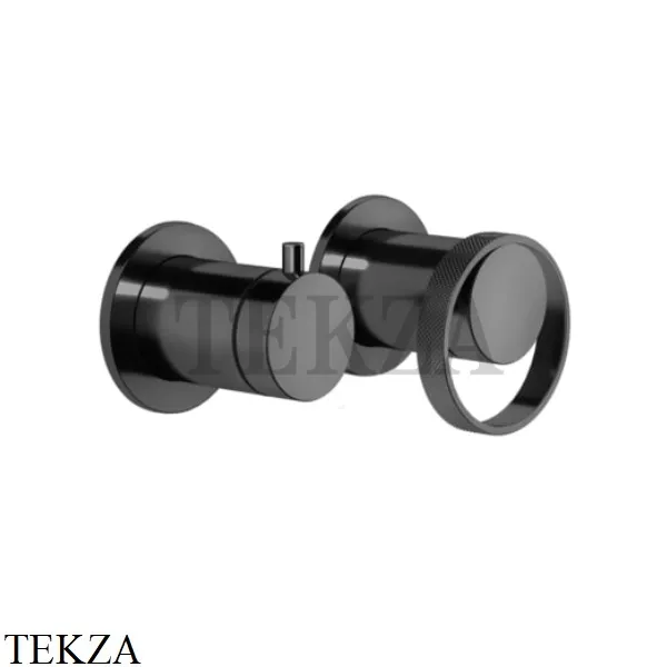 Gessi ANELLO Смеситель для душа с переключателем 2 потока ванна-душ 63380-706, Black Metal