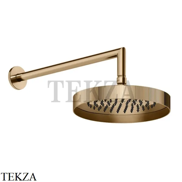 Gessi INGRANAGGIO Верхняя душевая лейка с кронштейном 63548-735, Warm Bronze