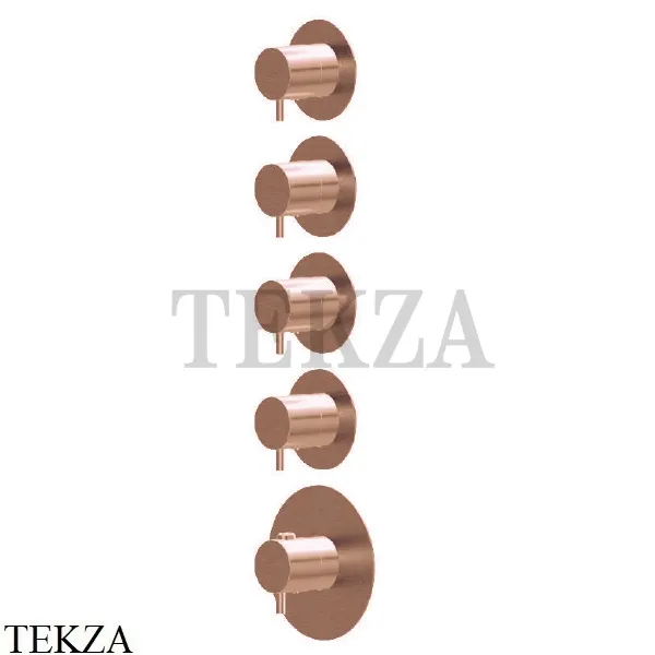 Newform X-Steel 316 Термостат для душа 4 потока, внешняя часть 69861EX.59.067, PVD Brushed copper bronze