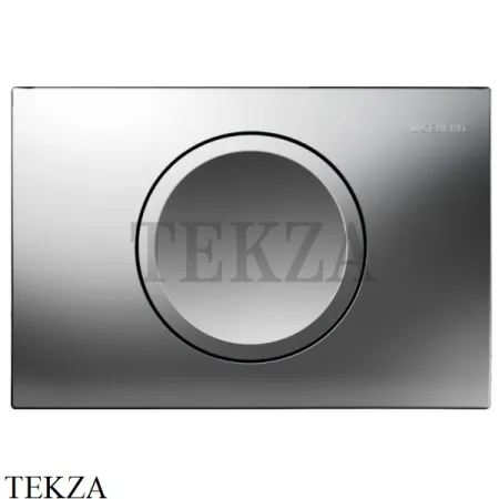 Geberit Delta11 Клавиша смыва, пластик 115.120.46.1, матовый хром, для бачка UP100