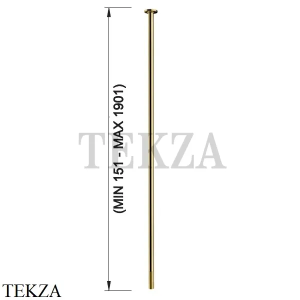 Gessi INCISO Излив для раковины потолочный под размер 15-190 см 58299-246, Gold PVD