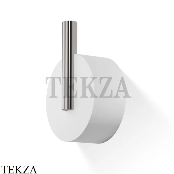 Decor Walther Stone White WHK Крючок для халата и полотенец 0972655, белый матовый-stainless steel